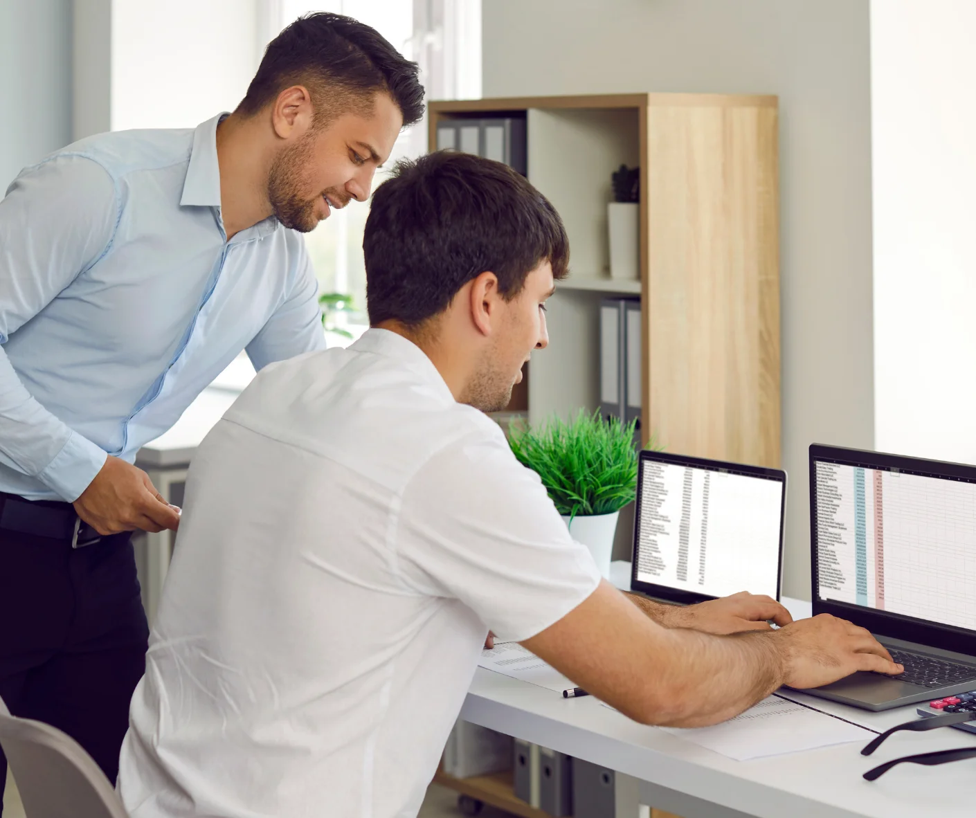 A team monitoring marketplace listings and removing counterfeit products.